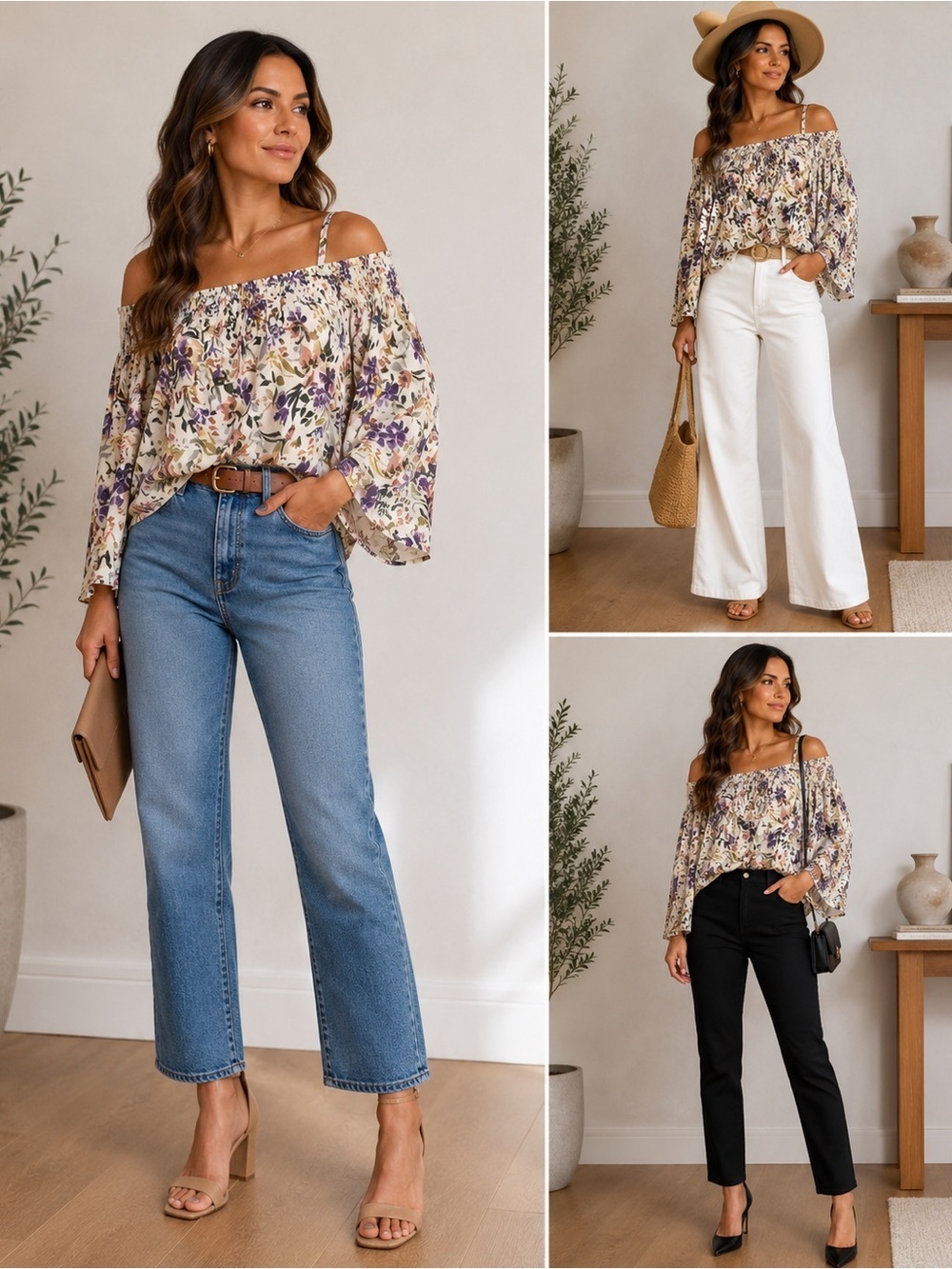Torrid Challis Cold Shoulder Smocked Blouse 00 (10)